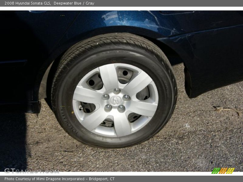 Deepwater Blue / Gray 2008 Hyundai Sonata GLS