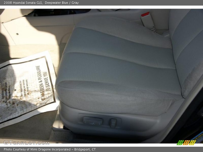 Deepwater Blue / Gray 2008 Hyundai Sonata GLS