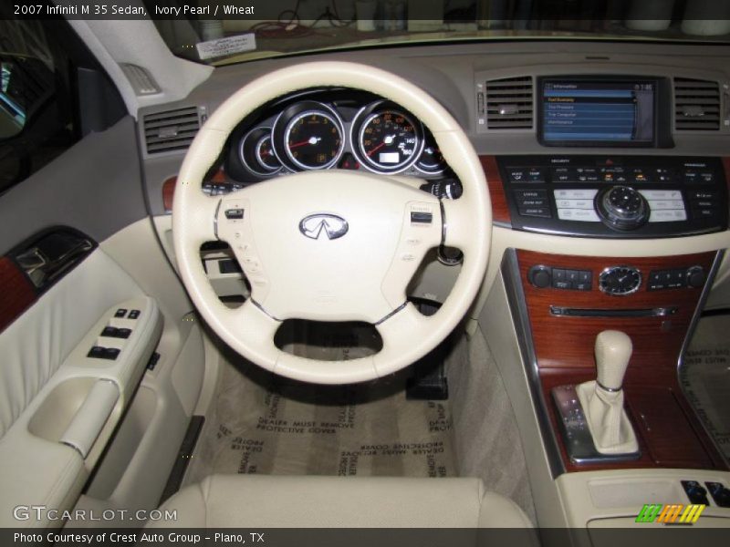 Ivory Pearl / Wheat 2007 Infiniti M 35 Sedan