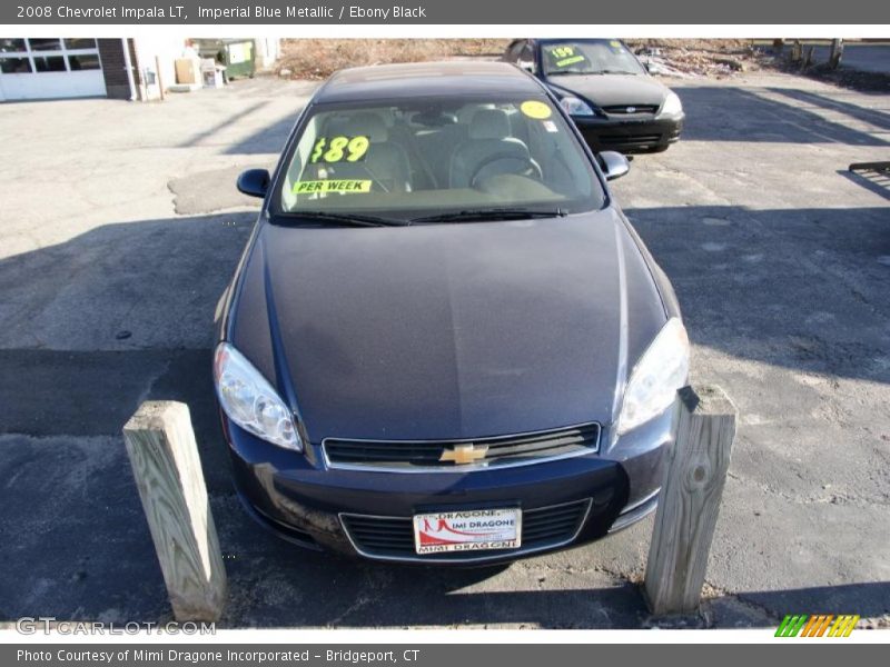Imperial Blue Metallic / Ebony Black 2008 Chevrolet Impala LT