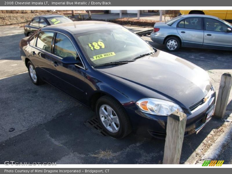 Imperial Blue Metallic / Ebony Black 2008 Chevrolet Impala LT