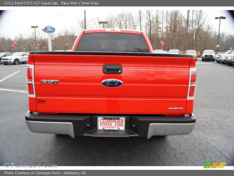 Race Red / Steel Gray 2011 Ford F150 XLT SuperCab