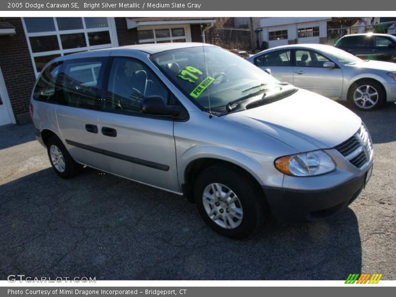 Bright Silver Metallic / Medium Slate Gray 2005 Dodge Caravan SE
