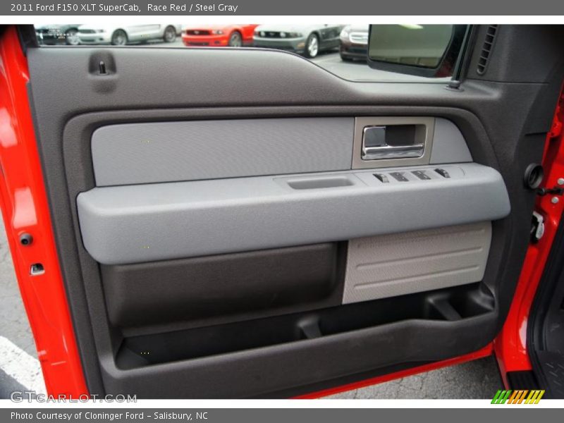 Race Red / Steel Gray 2011 Ford F150 XLT SuperCab
