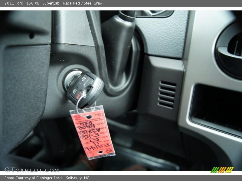 Race Red / Steel Gray 2011 Ford F150 XLT SuperCab