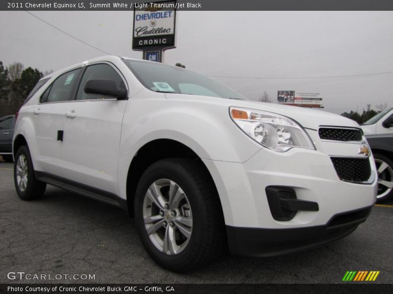 Summit White / Light Titanium/Jet Black 2011 Chevrolet Equinox LS