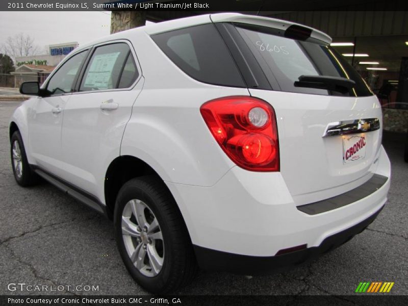 Summit White / Light Titanium/Jet Black 2011 Chevrolet Equinox LS