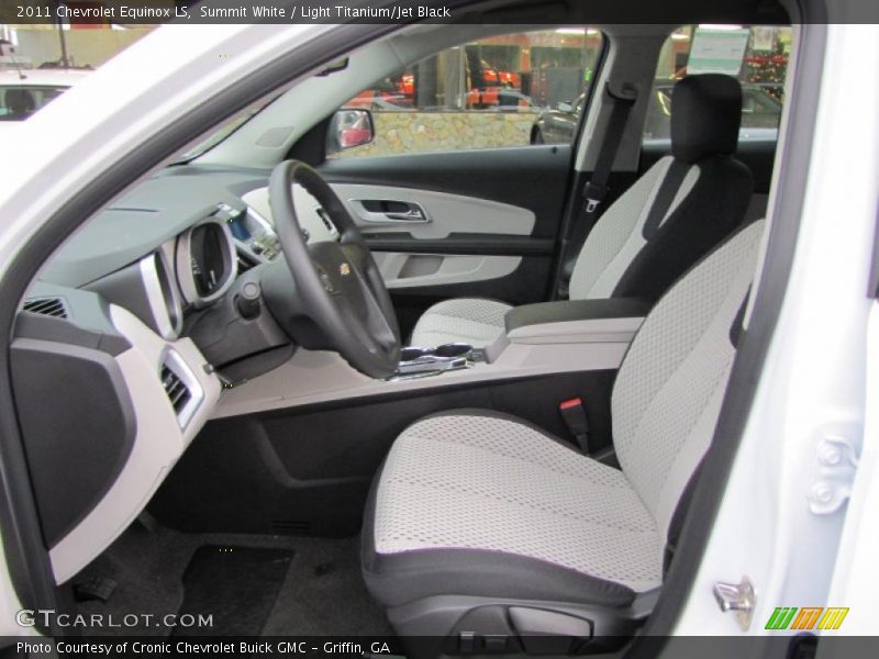 Summit White / Light Titanium/Jet Black 2011 Chevrolet Equinox LS