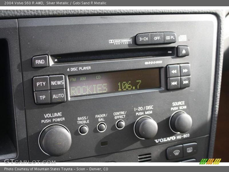Controls of 2004 S60 R AWD