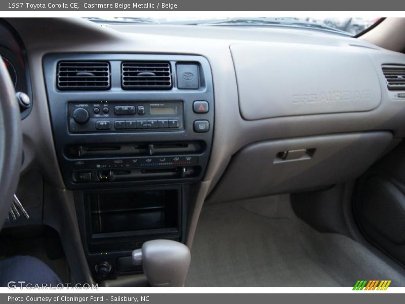 Cashmere Beige Metallic / Beige 1997 Toyota Corolla CE