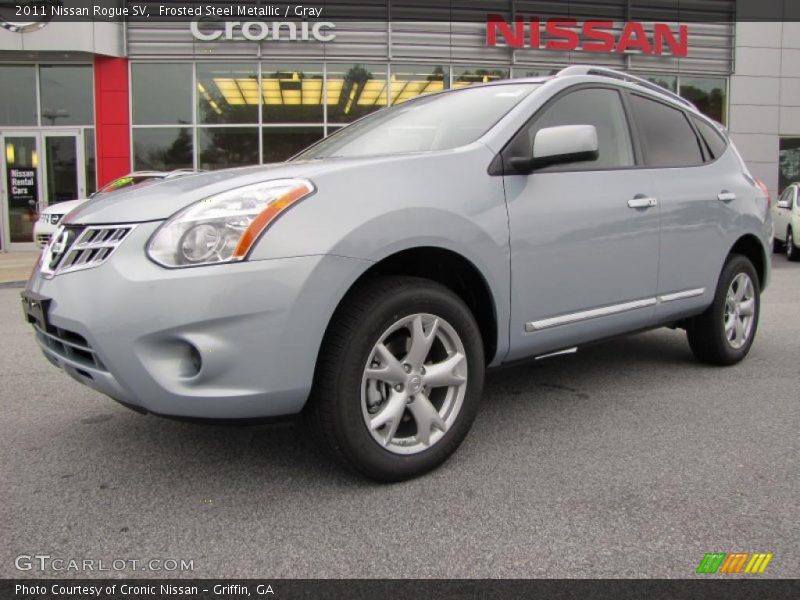 Frosted Steel Metallic / Gray 2011 Nissan Rogue SV