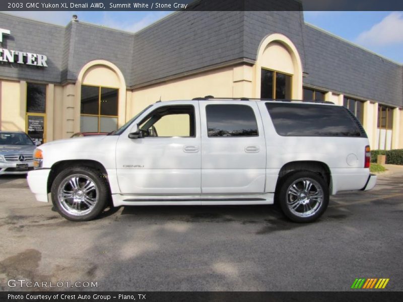 Summit White / Stone Gray 2003 GMC Yukon XL Denali AWD