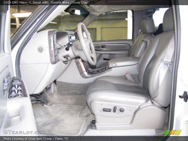 Summit White / Stone Gray 2003 GMC Yukon XL Denali AWD