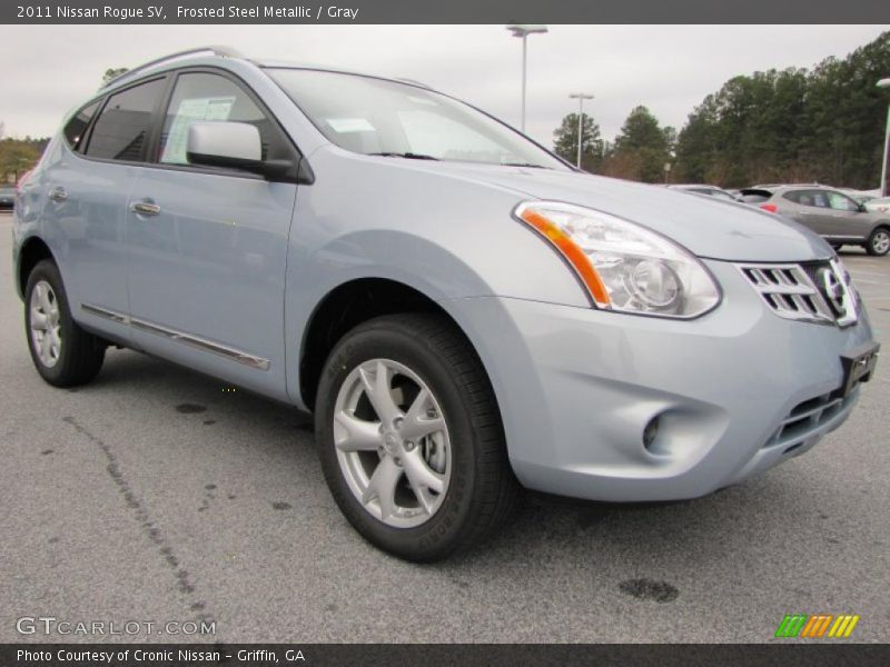 Frosted Steel Metallic / Gray 2011 Nissan Rogue SV