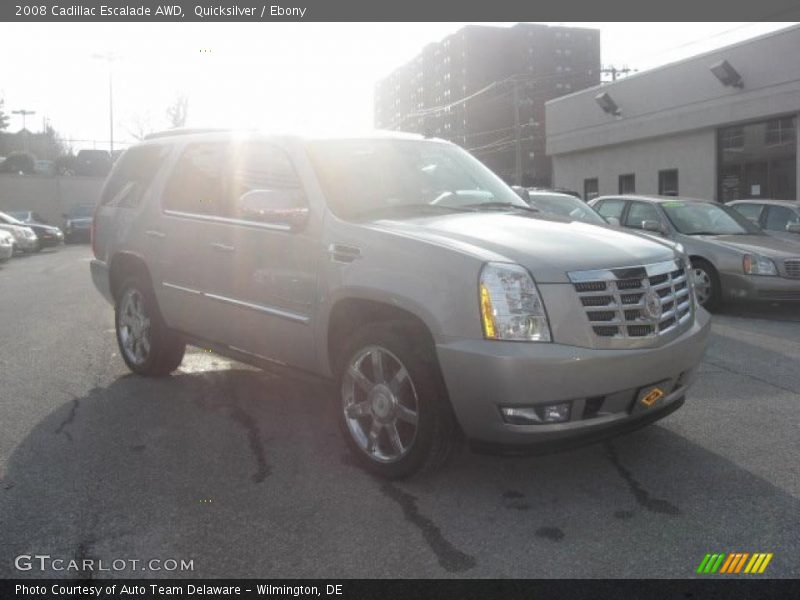 Quicksilver / Ebony 2008 Cadillac Escalade AWD