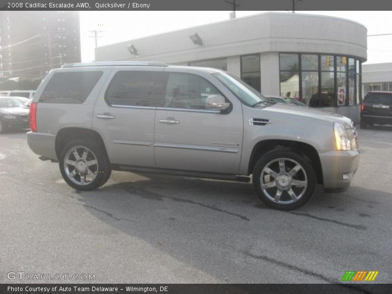 Quicksilver / Ebony 2008 Cadillac Escalade AWD