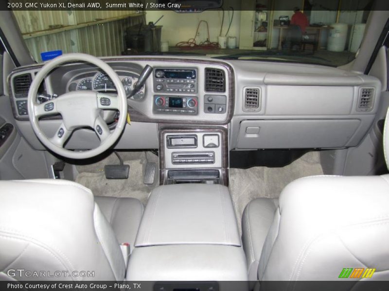 Summit White / Stone Gray 2003 GMC Yukon XL Denali AWD