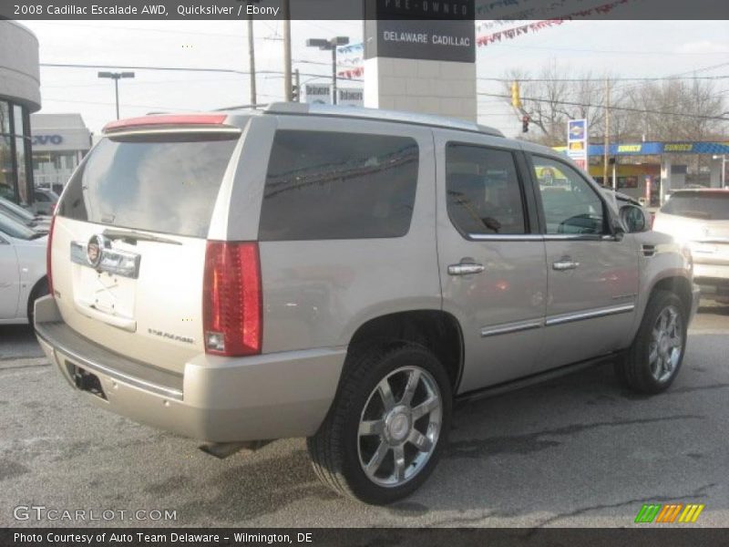 Quicksilver / Ebony 2008 Cadillac Escalade AWD