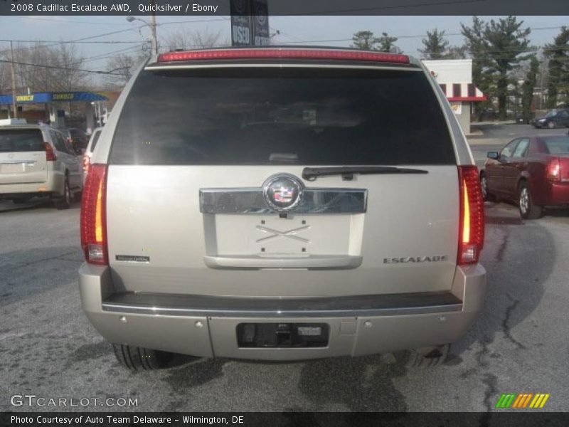 Quicksilver / Ebony 2008 Cadillac Escalade AWD