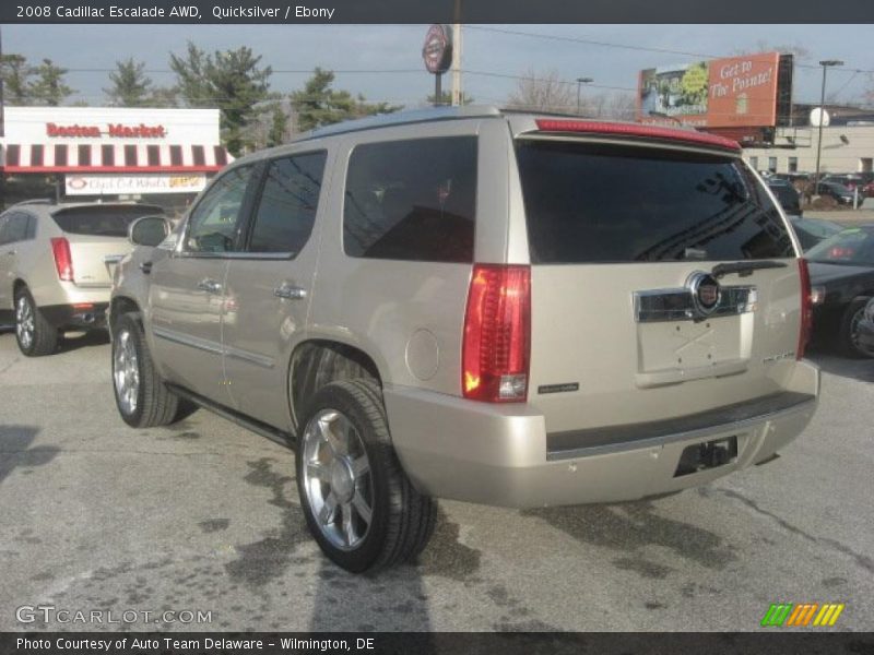 Quicksilver / Ebony 2008 Cadillac Escalade AWD