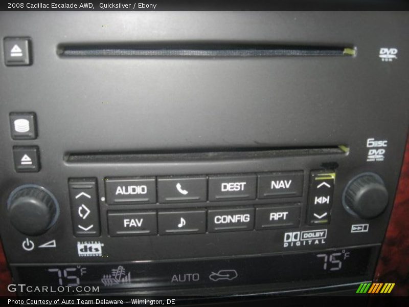 Quicksilver / Ebony 2008 Cadillac Escalade AWD