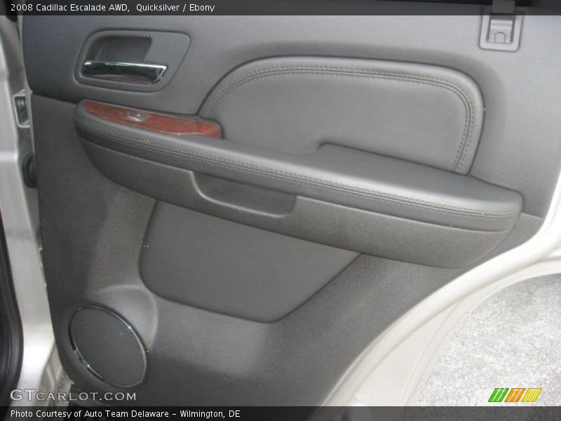 Quicksilver / Ebony 2008 Cadillac Escalade AWD