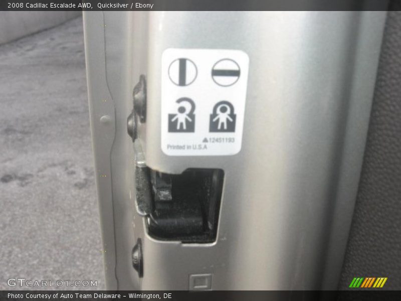 Quicksilver / Ebony 2008 Cadillac Escalade AWD