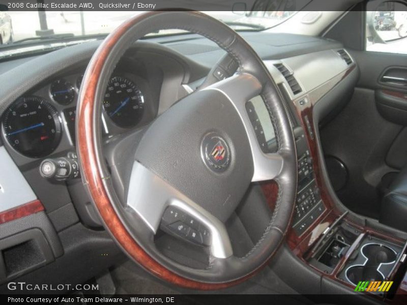 Quicksilver / Ebony 2008 Cadillac Escalade AWD