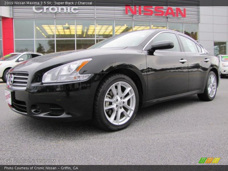 Super Black / Charcoal 2009 Nissan Maxima 3.5 SV