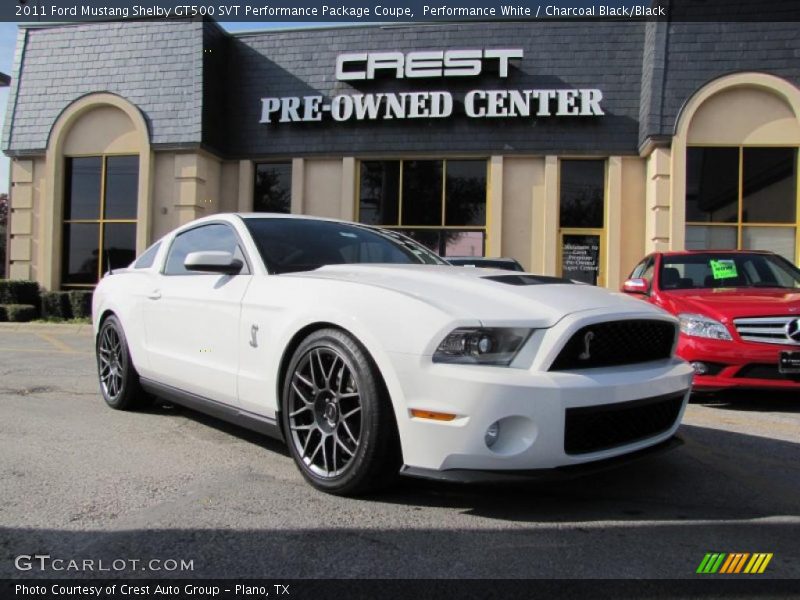 Front 3/4 View of 2011 Mustang Shelby GT500 SVT Performance Package Coupe