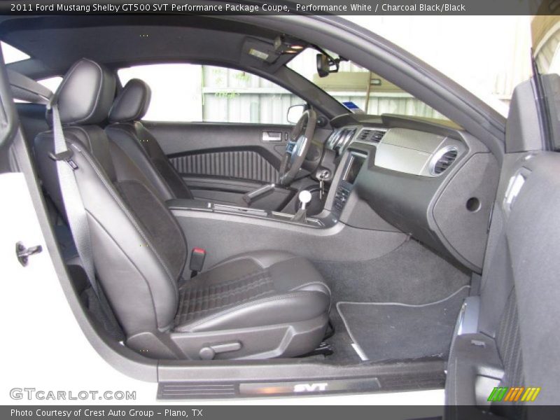 Performance White / Charcoal Black/Black 2011 Ford Mustang Shelby GT500 SVT Performance Package Coupe