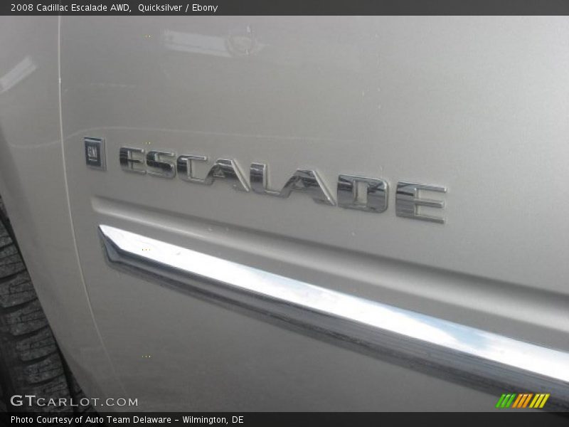 Quicksilver / Ebony 2008 Cadillac Escalade AWD