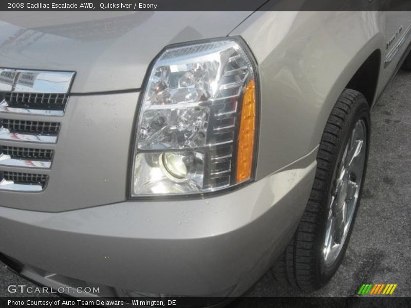 Quicksilver / Ebony 2008 Cadillac Escalade AWD