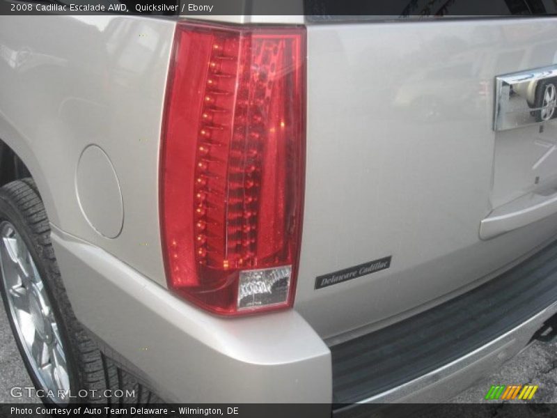 Quicksilver / Ebony 2008 Cadillac Escalade AWD