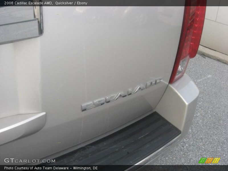 Quicksilver / Ebony 2008 Cadillac Escalade AWD