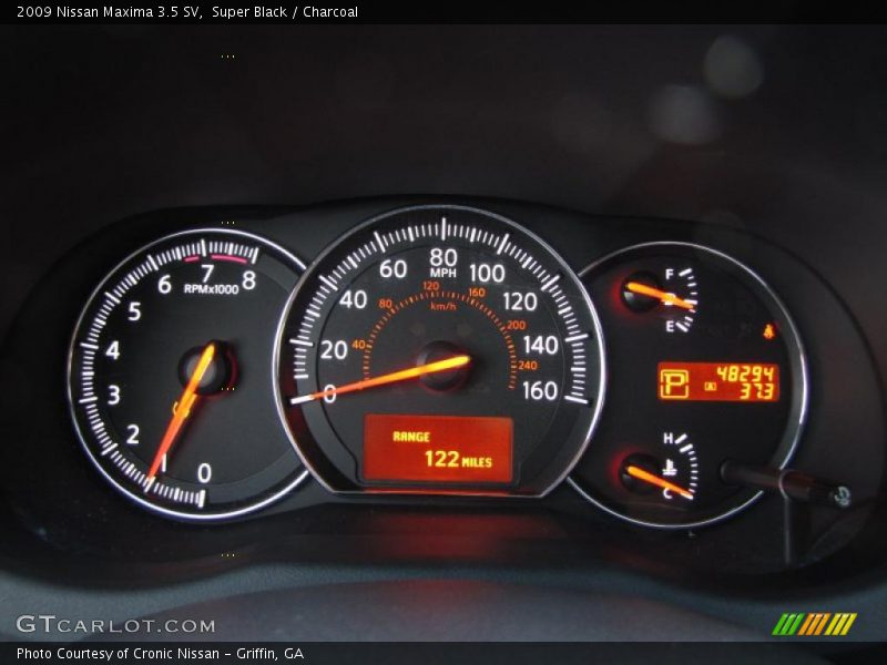 Super Black / Charcoal 2009 Nissan Maxima 3.5 SV