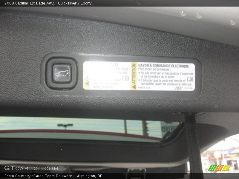 Quicksilver / Ebony 2008 Cadillac Escalade AWD