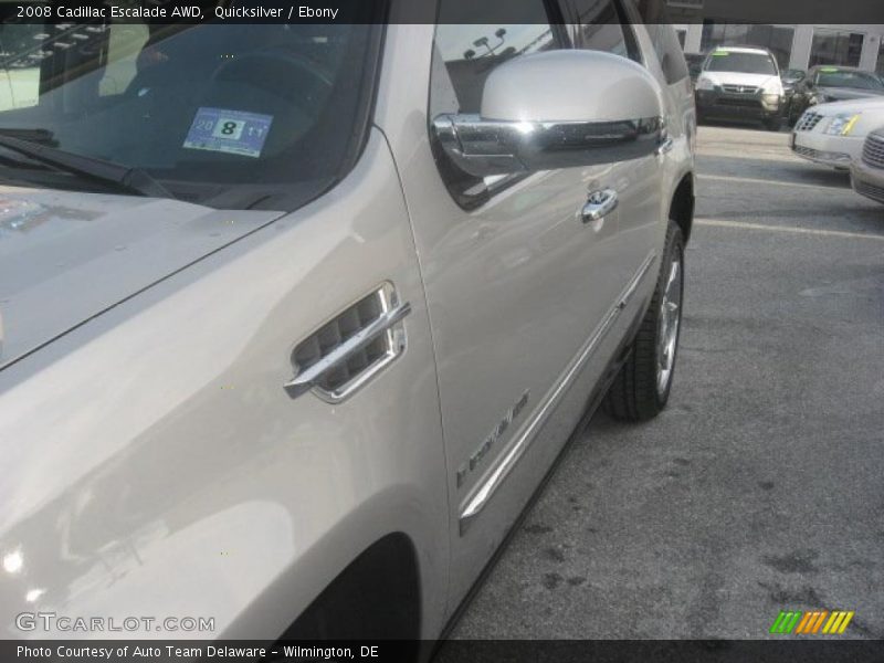 Quicksilver / Ebony 2008 Cadillac Escalade AWD