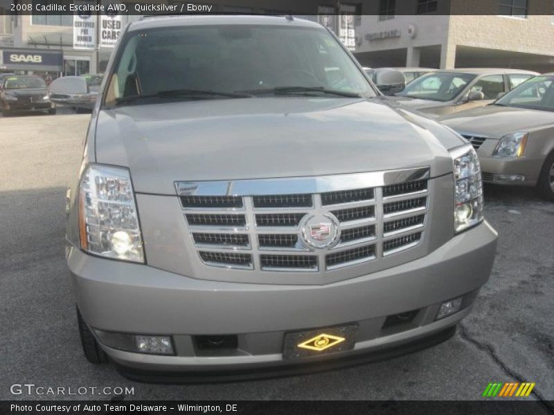 Quicksilver / Ebony 2008 Cadillac Escalade AWD