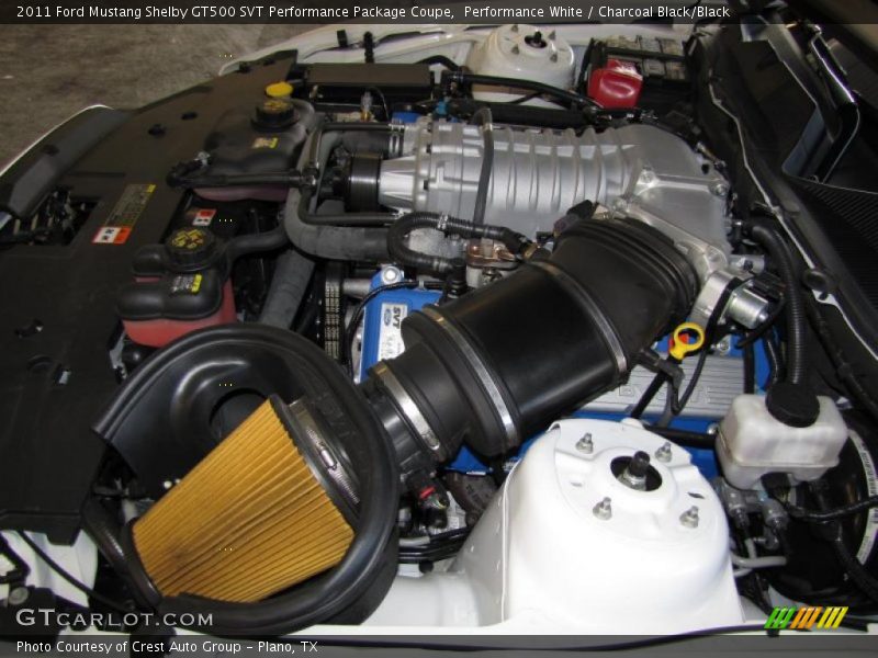 Performance White / Charcoal Black/Black 2011 Ford Mustang Shelby GT500 SVT Performance Package Coupe