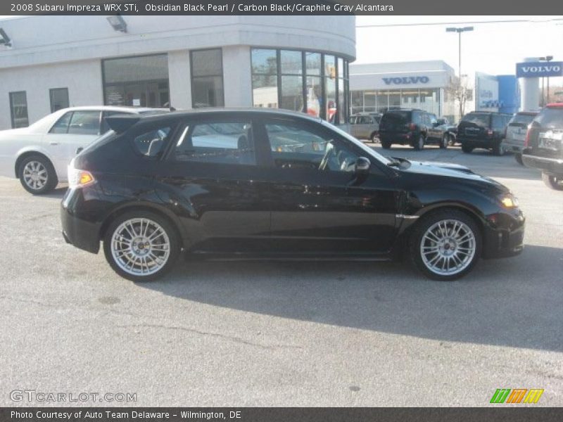 Obsidian Black Pearl / Carbon Black/Graphite Gray Alcantara 2008 Subaru Impreza WRX STi