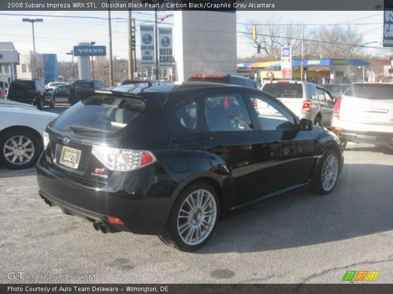 Obsidian Black Pearl / Carbon Black/Graphite Gray Alcantara 2008 Subaru Impreza WRX STi