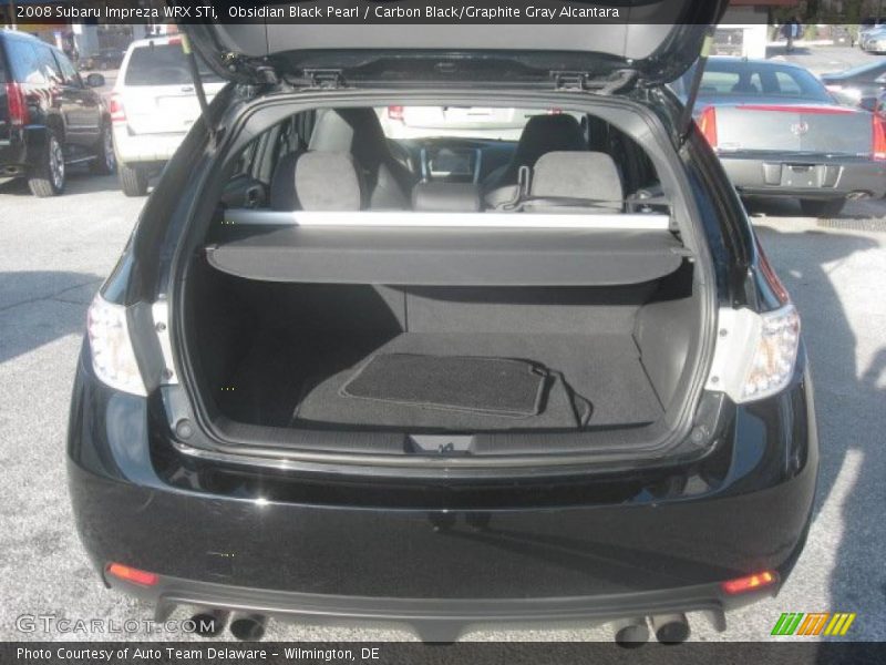 Obsidian Black Pearl / Carbon Black/Graphite Gray Alcantara 2008 Subaru Impreza WRX STi