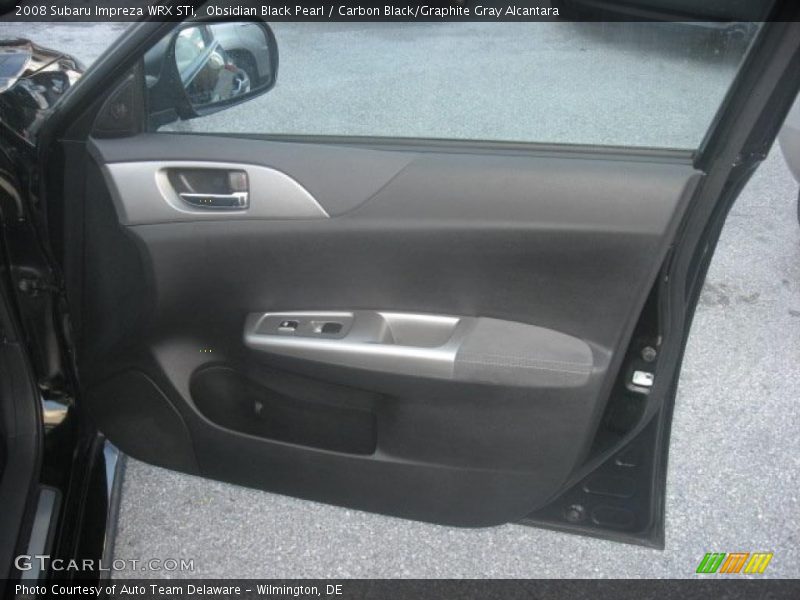 Obsidian Black Pearl / Carbon Black/Graphite Gray Alcantara 2008 Subaru Impreza WRX STi