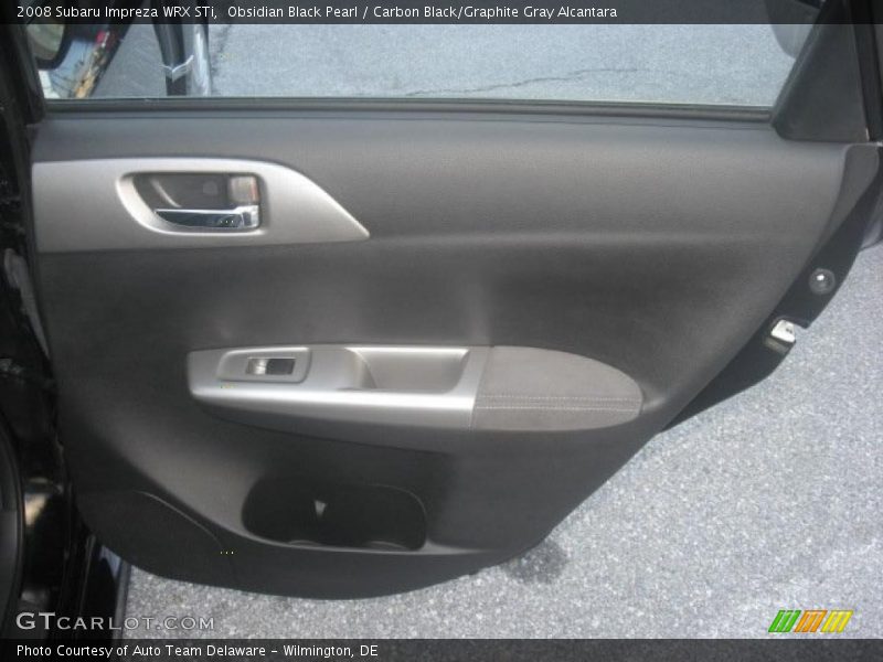 Obsidian Black Pearl / Carbon Black/Graphite Gray Alcantara 2008 Subaru Impreza WRX STi