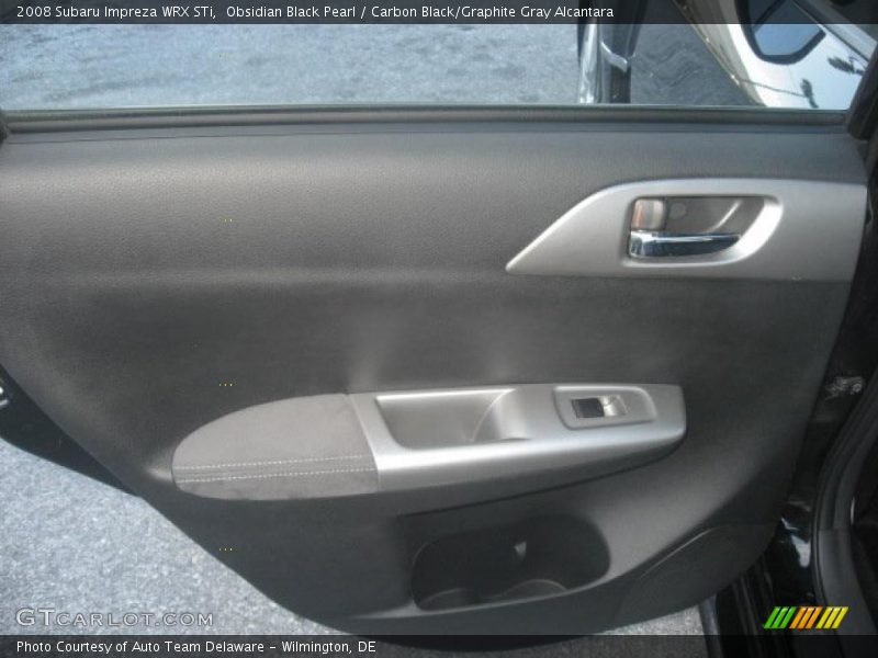Obsidian Black Pearl / Carbon Black/Graphite Gray Alcantara 2008 Subaru Impreza WRX STi
