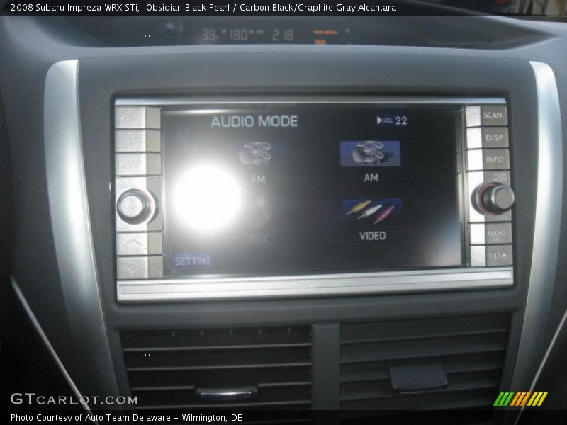 Obsidian Black Pearl / Carbon Black/Graphite Gray Alcantara 2008 Subaru Impreza WRX STi