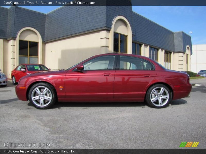 Radiance Red Metallic / Champagne 2005 Jaguar S-Type R