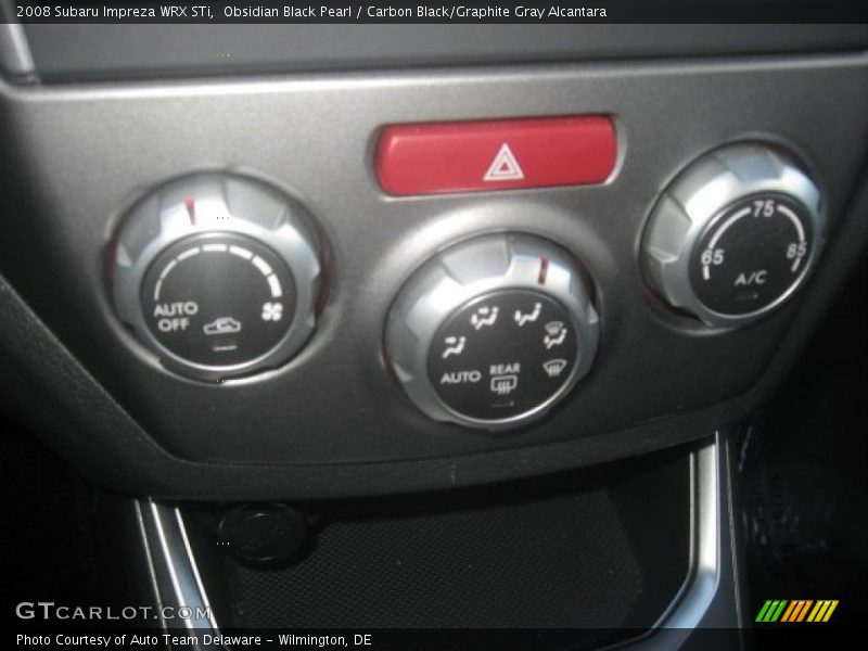 Obsidian Black Pearl / Carbon Black/Graphite Gray Alcantara 2008 Subaru Impreza WRX STi