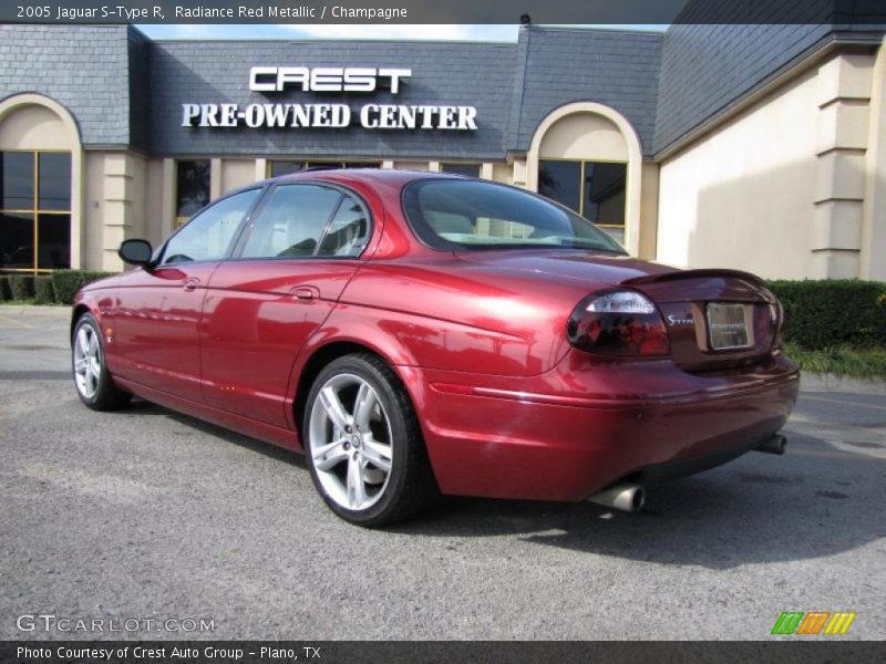 Radiance Red Metallic / Champagne 2005 Jaguar S-Type R